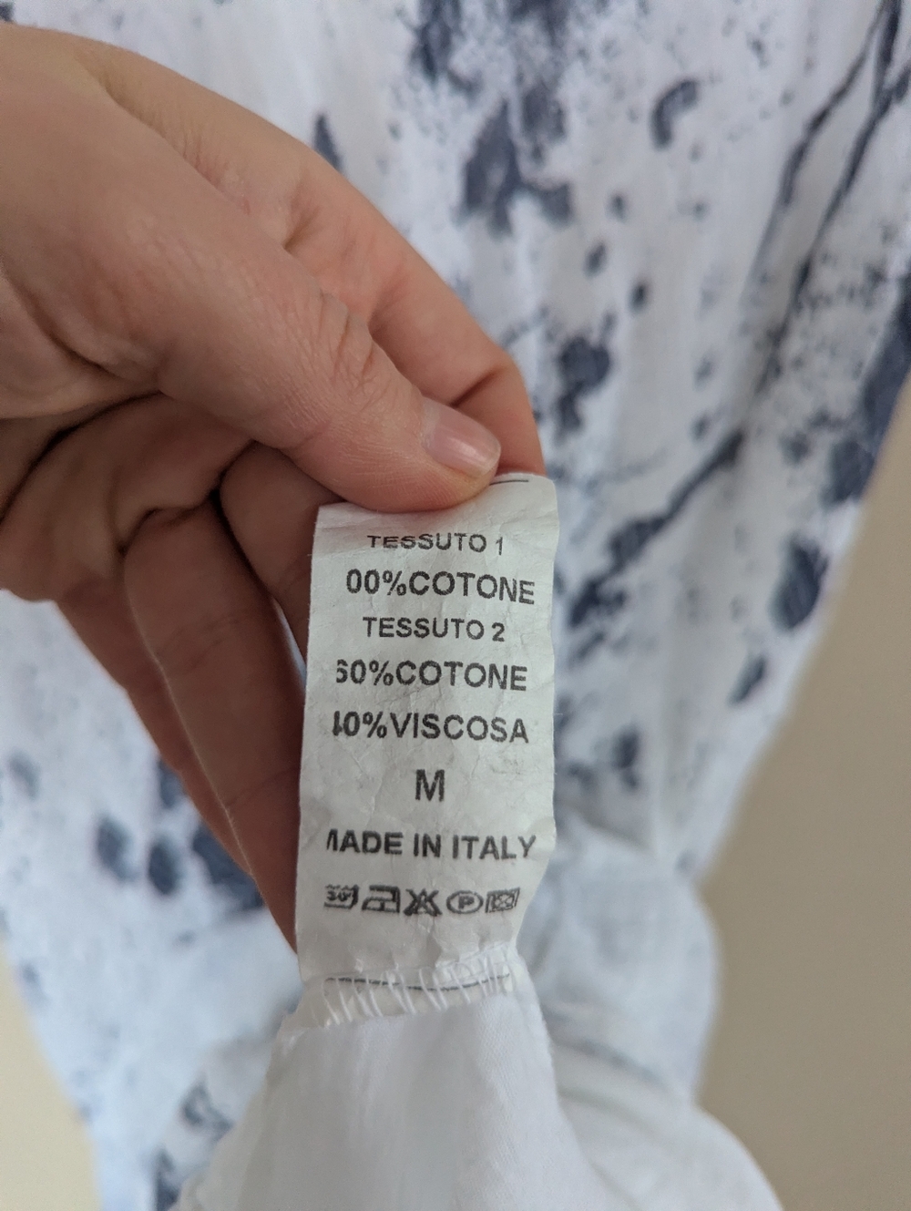 Nina Murati Sleeveless Gray/Navy Blue & White Italian Cotton Dress (SIZE MEDIUM) - Picture 11 of 11
